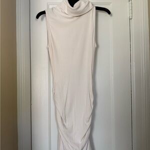 Michael Stars Cream Turtleneck Midi Dress